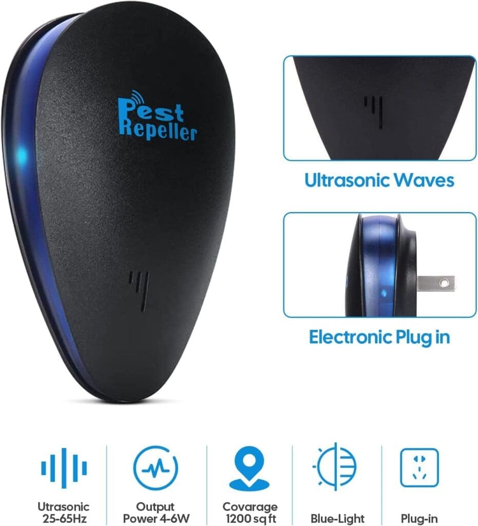 6 Pack Ultrasonic Pest Repeller,Upgraded Ultrasonic Repellent for Insects, Rodents, Mice, Rats, Roaches, Spiders, Flies, Ants 6 Pack Ultrasonic Pest Repeller,Upgraded Ultrasonic Repellent for Insects, Rodents, Mice, Rats, Roaches, Spiders, Flies, Ants