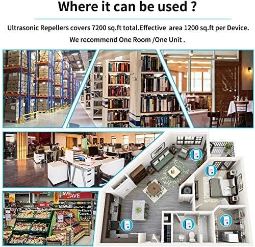 8 Packs Ultrasonic Mouse Pest Repeller,Rodent Repellent Electronic Mouse Deterrent Rat Control with Ultrasound Waves and LED Strobe Lights for Basement Warehouses RV Garage Indoor 8 Packs Ultrasonic Mouse Pest Repeller,Rodent Repellent Electronic Mouse Deterrent Rat Control with Ultrasound Waves and LED Strobe Lights for Basement Warehouses RV Garage Indoor