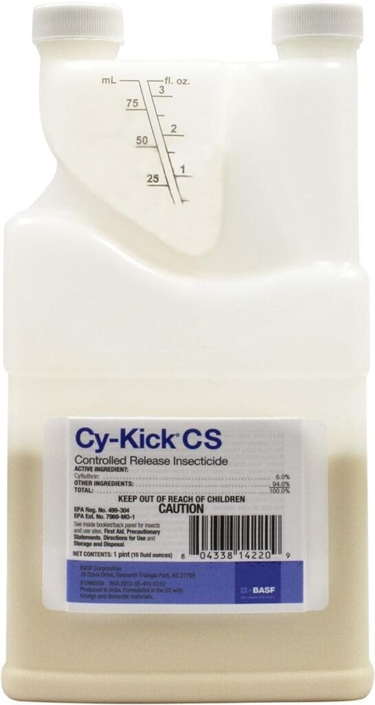 BASF - 59014457 Cy-Kick CS Pest Control Insecticide 16 oz Pint advion 383920 4 Tubes and 4 Plungers Cockroach German Roach Pest Control Inse, Brown BASF - 59014457 Cy-Kick CS Pest Control Insecticide 16 oz Pint advion 383920 4 Tubes and 4 Plungers Cockroach German Roach Pest Control Inse, Brown