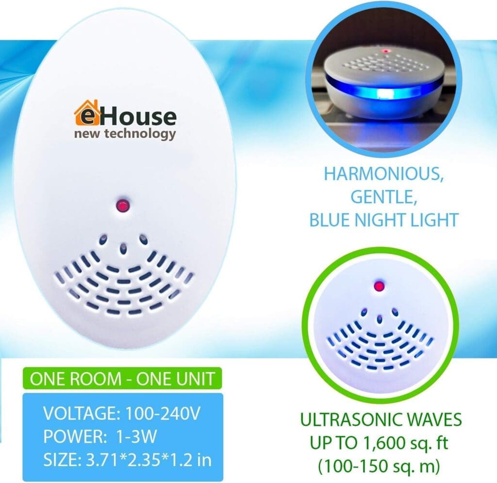 BH-1, 2 Pack - Ultrasonic Pest Repeller - Electronic Ultrasound, Indoor Plug-in Repellent - Get rid of - Rodents, Mice, Rats, Squirrels, Bats, Insects, Bed Bugs, Ants, Fleas, Spiders, Roaches! BH-1, 2 Pack - Ultrasonic Pest Repeller - Electronic Ultrasound, Indoor Plug-in Repellent - Get rid of - Rodents, Mice, Rats, Squirrels, Bats, Insects, Bed Bugs, Ants, Fleas, Spiders, Roaches!