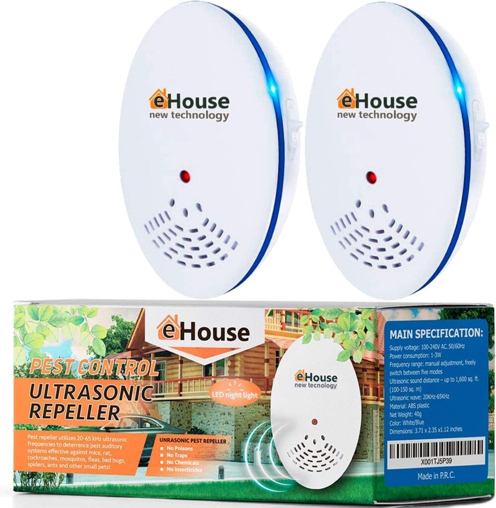 BH-1, 2 Pack - Ultrasonic Pest Repeller - Electronic Ultrasound, Indoor Plug-in Repellent - Get rid of - Rodents, Mice, Rats, Squirrels, Bats, Insects, Bed Bugs, Ants, Fleas, Spiders, Roaches! BH-1, 2 Pack - Ultrasonic Pest Repeller - Electronic Ultrasound, Indoor Plug-in Repellent - Get rid of - Rodents, Mice, Rats, Squirrels, Bats, Insects, Bed Bugs, Ants, Fleas, Spiders, Roaches!