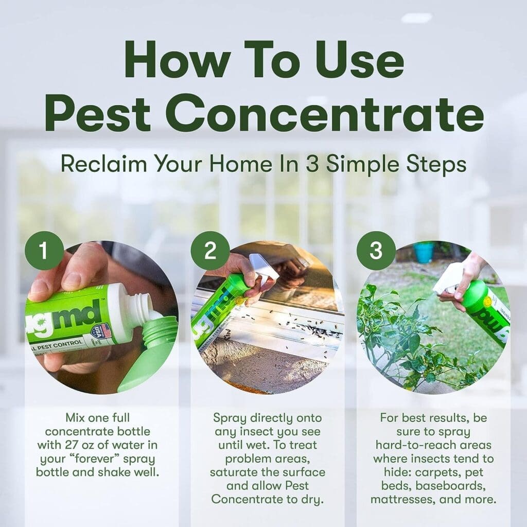 BugMD - Pest Control Essential Oil Concentrate 3.7 oz - Plant Powered Bug Spray, Kills Bugs Spiders Fleas Ticks Roaches, Ant Spray Indoor, Ant Killer for House, Flea Spray for Home, Bed Bug Spray BugMD - Pest Control Essential Oil Concentrate 3.7 oz - Plant Powered Bug Spray, Kills Bugs Spiders Fleas Ticks Roaches, Ant Spray Indoor, Ant Killer for House, Flea Spray for Home, Bed Bug Spray