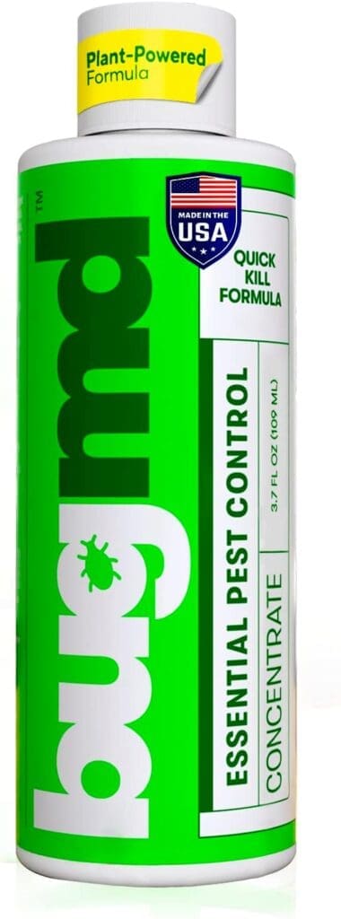 BugMD - Pest Control Essential Oil Concentrate 3.7 oz - Plant Powered Bug Spray, Kills Bugs Spiders Fleas Ticks Roaches, Ant Spray Indoor, Ant Killer for House, Flea Spray for Home, Bed Bug Spray BugMD - Pest Control Essential Oil Concentrate 3.7 oz - Plant Powered Bug Spray, Kills Bugs Spiders Fleas Ticks Roaches, Ant Spray Indoor, Ant Killer for House, Flea Spray for Home, Bed Bug Spray