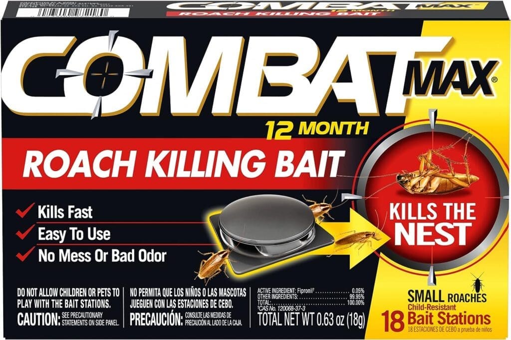 Combat Max 12 Month Roach Killing Bait, Small Roach Bait Station, Child-Resistant, 18 Count Combat Max 12 Month Roach Killing Bait, Small Roach Bait Station, Child-Resistant, 18 Count