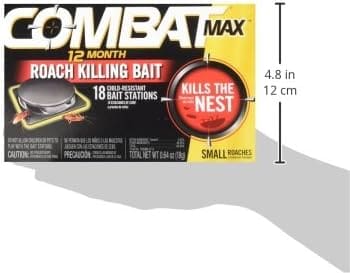 Combat Max 12 Month Roach Killing Bait, Small Roach Bait Station, Child-Resistant, 18 Count Combat Max 12 Month Roach Killing Bait, Small Roach Bait Station, Child-Resistant, 18 Count