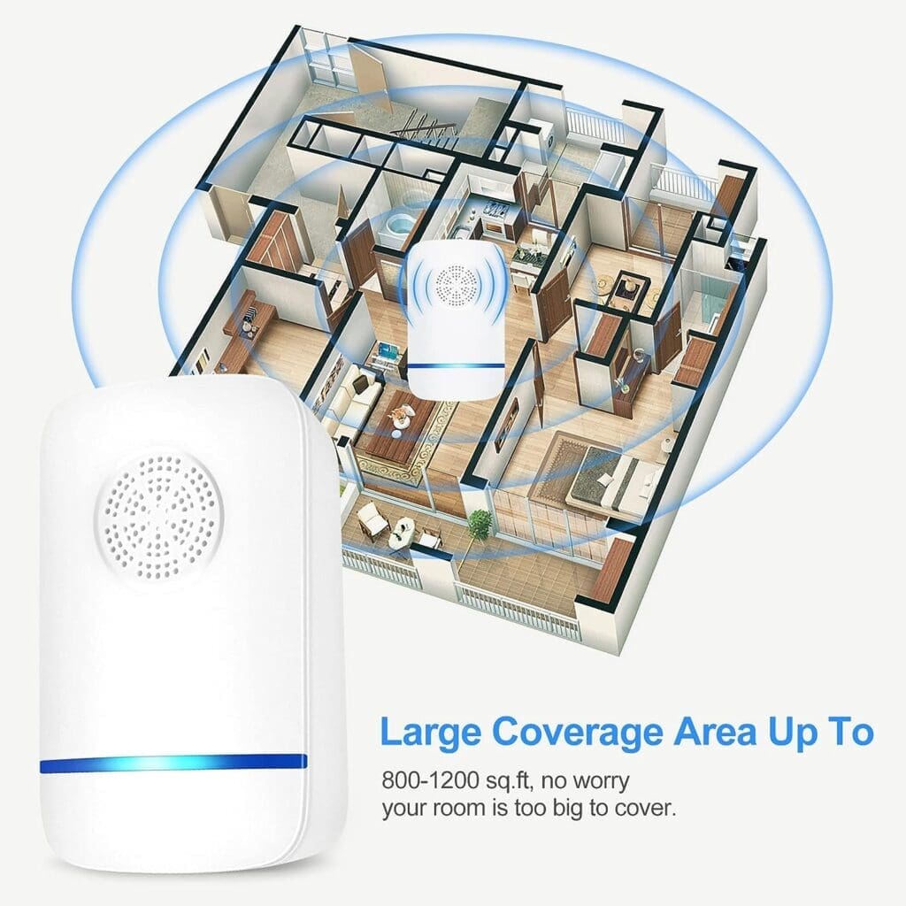 KONIGEVA 6 Packs Ultrasonic Pest Repeller, Pest Control Repeller, Pest Repeller Plug in for Mosquito, Mice, Roach, Spider White 1 Count (Pack of 6) KONIGEVA 6 Packs Ultrasonic Pest Repeller, Pest Control Repeller, Pest Repeller Plug in for Mosquito, Mice, Roach, Spider White 1 Count (Pack of 6)