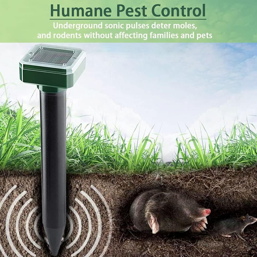 Mole Repellent 10 Stick Solar Powered Ultrasonic Snake Repellent Sonic Mole Deterrent Pest Control Rodent Repeller Chaser Gopher Vole Trap Outdoor Gopher Ultrasonic for Lawn Garden Repeller Mole Repellent 10 Stick Solar Powered Ultrasonic Snake Repellent Sonic Mole Deterrent Pest Control Rodent Repeller Chaser Gopher Vole Trap Outdoor Gopher Ultrasonic for Lawn Garden Repeller