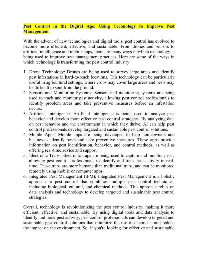 Pests In The Digital Age: How Tech Helps In Pest Control Pests In The Digital Age: How Tech Helps In Pest Control