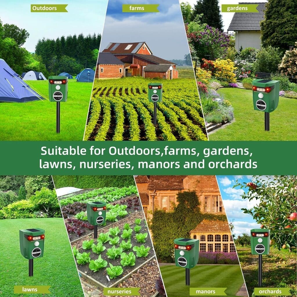 Redeo Animal Repeller Ultrasonic Outdoor: Solar Powered Animal Repellent Cat Repeller Deer Deterrent Devices for Rabbit Mole Dog Fox Squirrel Raccoon Skunk Rat Redeo Animal Repeller Ultrasonic Outdoor: Solar Powered Animal Repellent Cat Repeller Deer Deterrent Devices for Rabbit Mole Dog Fox Squirrel Raccoon Skunk Rat