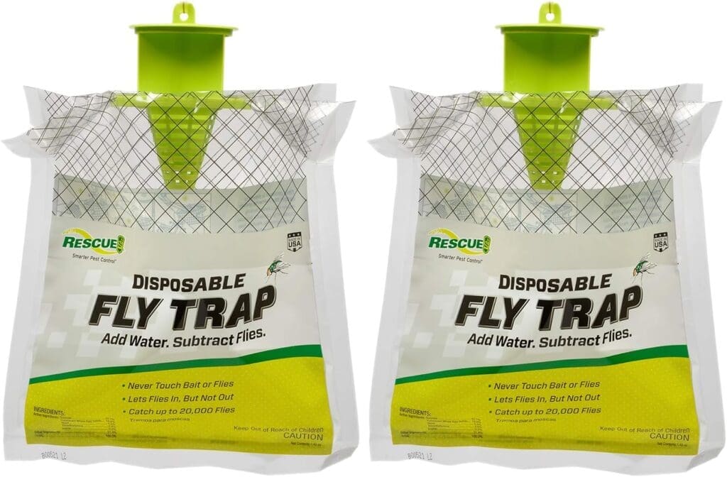 RESCUE! Outdoor Disposable Fly Trap, Green, 2 Pack RESCUE! Outdoor Disposable Fly Trap, Green, 2 Pack