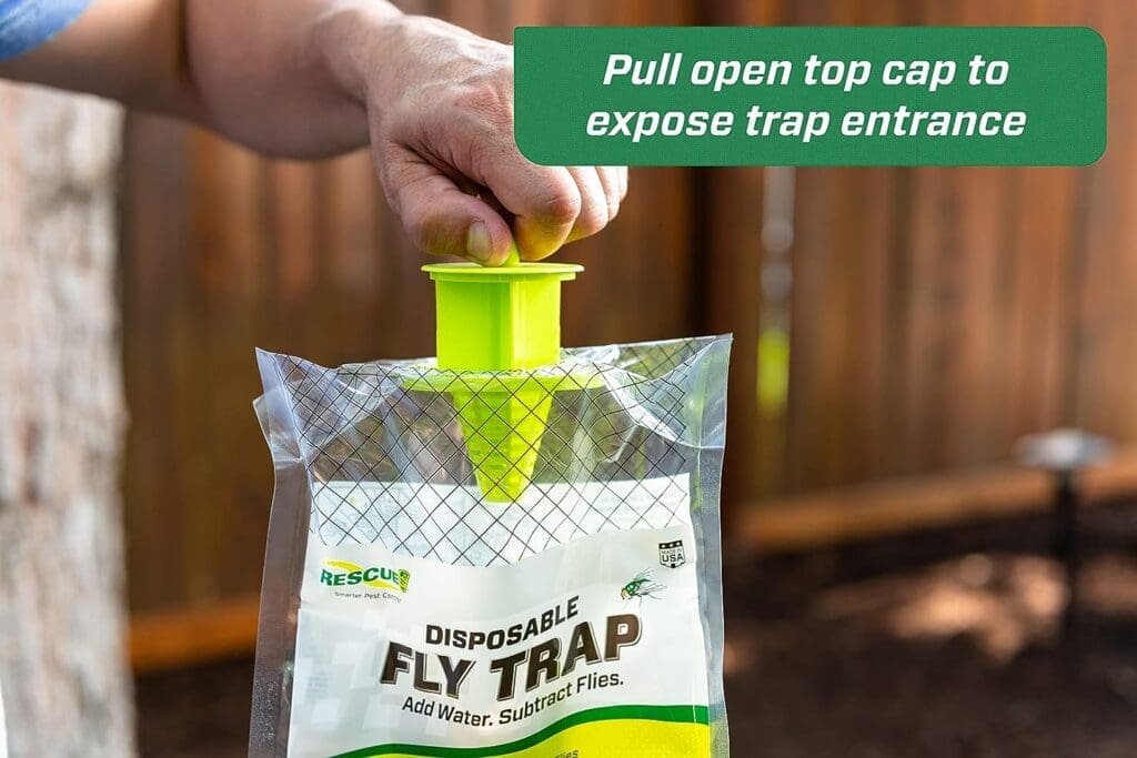 RESCUE! Outdoor Disposable Fly Trap, Green, 2 Pack RESCUE! Outdoor Disposable Fly Trap, Green, 2 Pack