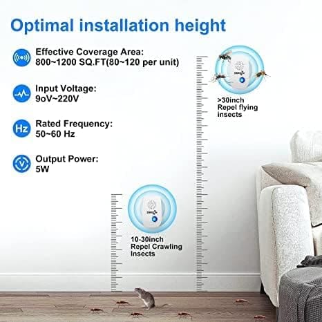 Swagon 2023 Upgraded Ultrasonic Pest Repeller, Pest Repellent 8 Pack, Pest Control Electronic Plug for Insects, Mice Spider, Mosquito Repellent Indoor for Home, Office, Warehouse, Hotel, Garage Swagon 2023 Upgraded Ultrasonic Pest Repeller, Pest Repellent 8 Pack, Pest Control Electronic Plug for Insects, Mice Spider, Mosquito Repellent Indoor for Home, Office, Warehouse, Hotel, Garage