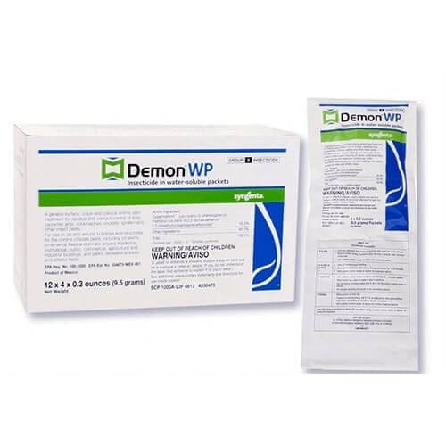 Syngenta Demon WP Insecticide 2 Envelopes Containing 4 Water-Soluble 9.5 Gram Packets Makes 4 Gallons Cypermethrin 40%