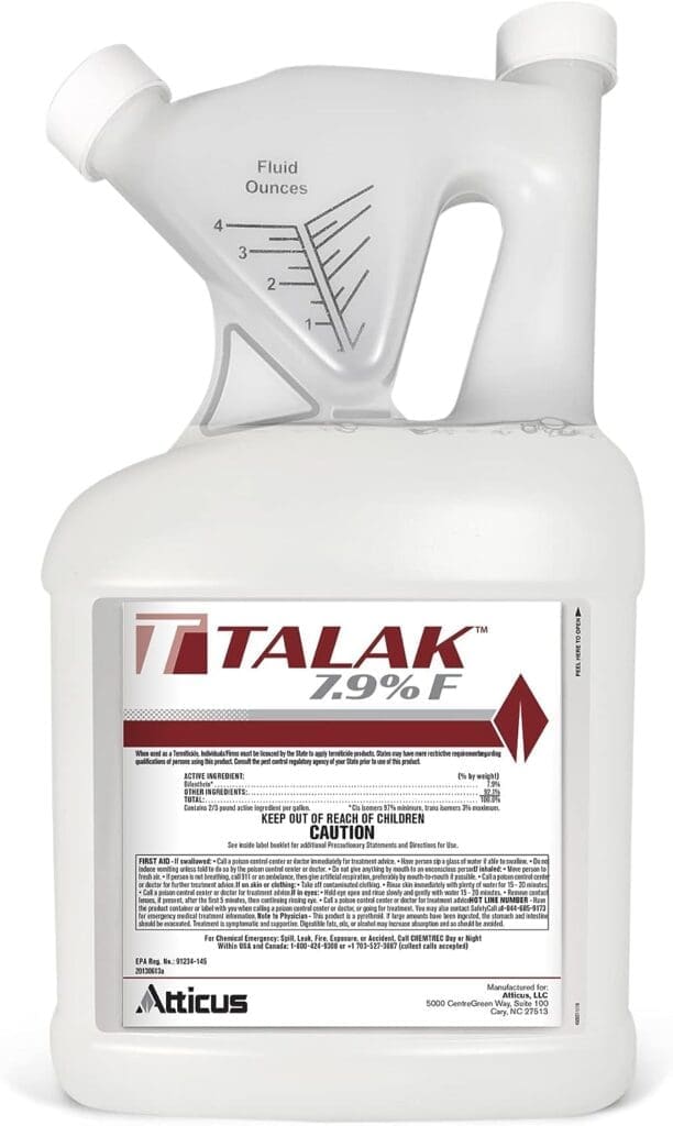 Talak 7.9 F Bifenthrin Insecticide Concentrate (1 Gallon) by Atticus (Compare to Talstar) –– Indoor and Outdoor Insect Control Talak 7.9 F Bifenthrin Insecticide Concentrate (1 Gallon) by Atticus (Compare to Talstar) –– Indoor and Outdoor Insect Control