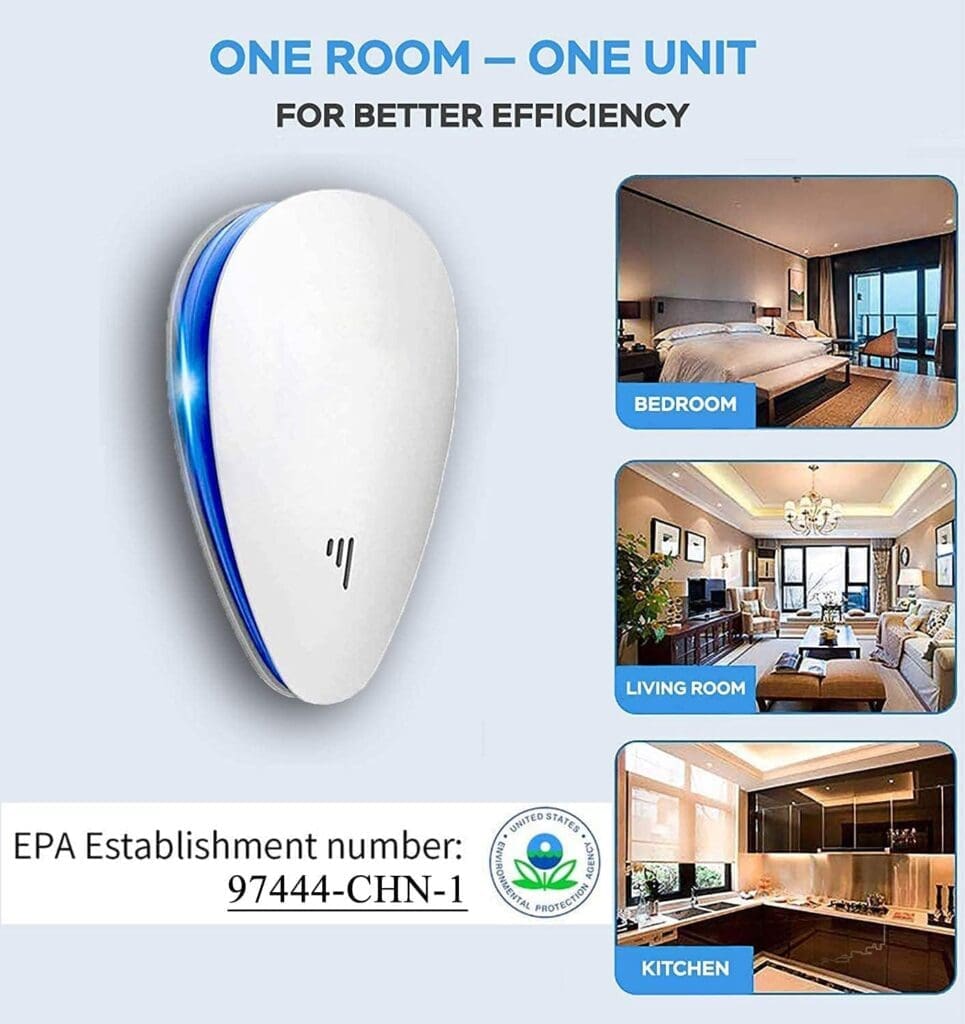 Ultrasonic Pest Repellent(6 Pack), 2023 Newest Electronic Pest Repeller Indoor Plug in Bug Repellent for Pest Control Mosquito, Spider, Mice, Ant, Insects, Roach, Non-Toxic Ultrasonic Pest Repellent(6 Pack), 2023 Newest Electronic Pest Repeller Indoor Plug in Bug Repellent for Pest Control Mosquito, Spider, Mice, Ant, Insects, Roach, Non-Toxic