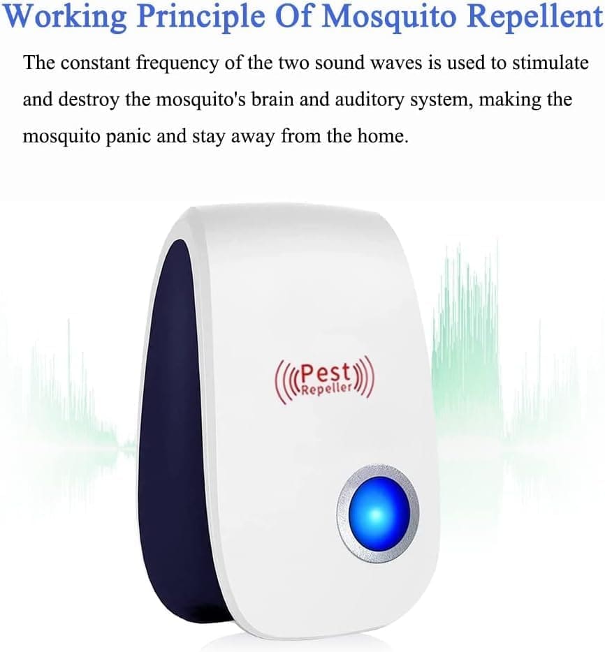 Ultrasonic Pest Repeller 10 Pack Electronic Insect Repellent Mosquito Repeller Indoors Pest Control Bug Plug in for Mosquito, Rodent, Roaches, Mice, Spider, Ant, Bug, Pet-Friendly Plug-in Design Ultrasonic Pest Repeller 10 Pack Electronic Insect Repellent Mosquito Repeller Indoors Pest Control Bug Plug in for Mosquito, Rodent, Roaches, Mice, Spider, Ant, Bug, Pet-Friendly Plug-in Design