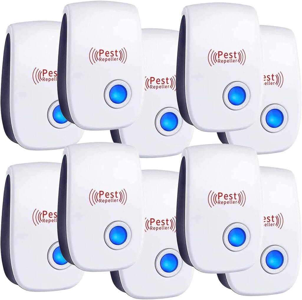 Ultrasonic Pest Repeller 10Pack Mouse Repellent, Indoor Pest Control, Pest Repellent Ultrasonic Plug in, Spider Repellent, Indoor Ultrasonic Repellent for Roach, Rodent, Mouse, Bugs, Mosquito, Mice