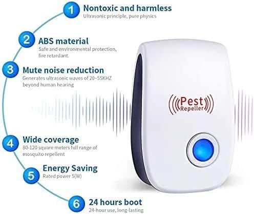 Ultrasonic Pest Repeller 6 Pack,Mouse Repellent Ultrasonic Plug in Pest Repellent,Mice Repellent Plug-Ins,Mosquito Repellent Indoors,Pest Control for Insect, Spider,Ant,Cockroach,Rodent Repellent Ultrasonic Pest Repeller 6 Pack,Mouse Repellent Ultrasonic Plug in Pest Repellent,Mice Repellent Plug-Ins,Mosquito Repellent Indoors,Pest Control for Insect, Spider,Ant,Cockroach,Rodent Repellent
