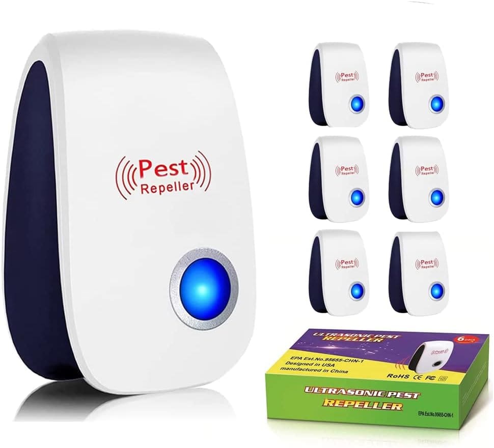 Ultrasonic Pest Repeller 6 Pack,Mouse Repellent Ultrasonic Plug in Pest Repellent,Mice Repellent Plug-Ins,Mosquito Repellent Indoors,Pest Control for Insect, Spider,Ant,Cockroach,Rodent Repellent Ultrasonic Pest Repeller 6 Pack,Mouse Repellent Ultrasonic Plug in Pest Repellent,Mice Repellent Plug-Ins,Mosquito Repellent Indoors,Pest Control for Insect, Spider,Ant,Cockroach,Rodent Repellent