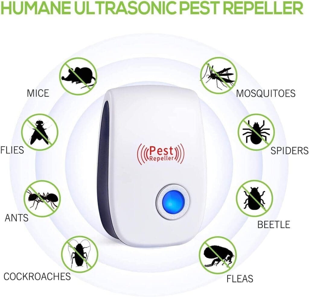 Ultrasonic Pest Repeller 6 Packs, Electronic Plug in Sonic Repellent pest Control for Bugs Mice Insects Spiders Mosquitoes Ultrasonic Pest Repeller 6 Packs, Electronic Plug in Sonic Repellent pest Control for Bugs Mice Insects Spiders Mosquitoes