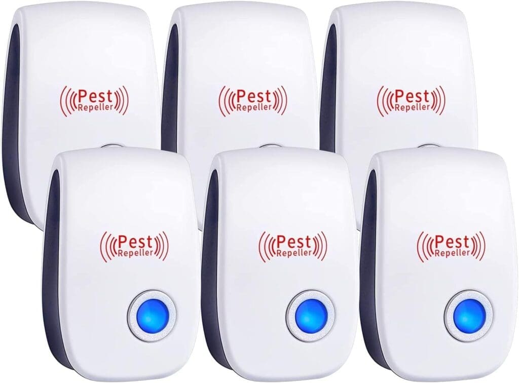 Ultrasonic Pest Repeller 6 Packs, Electronic Plug in Sonic Repellent pest Control for Bugs Mice Insects Spiders Mosquitoes Ultrasonic Pest Repeller 6 Packs, Electronic Plug in Sonic Repellent pest Control for Bugs Mice Insects Spiders Mosquitoes