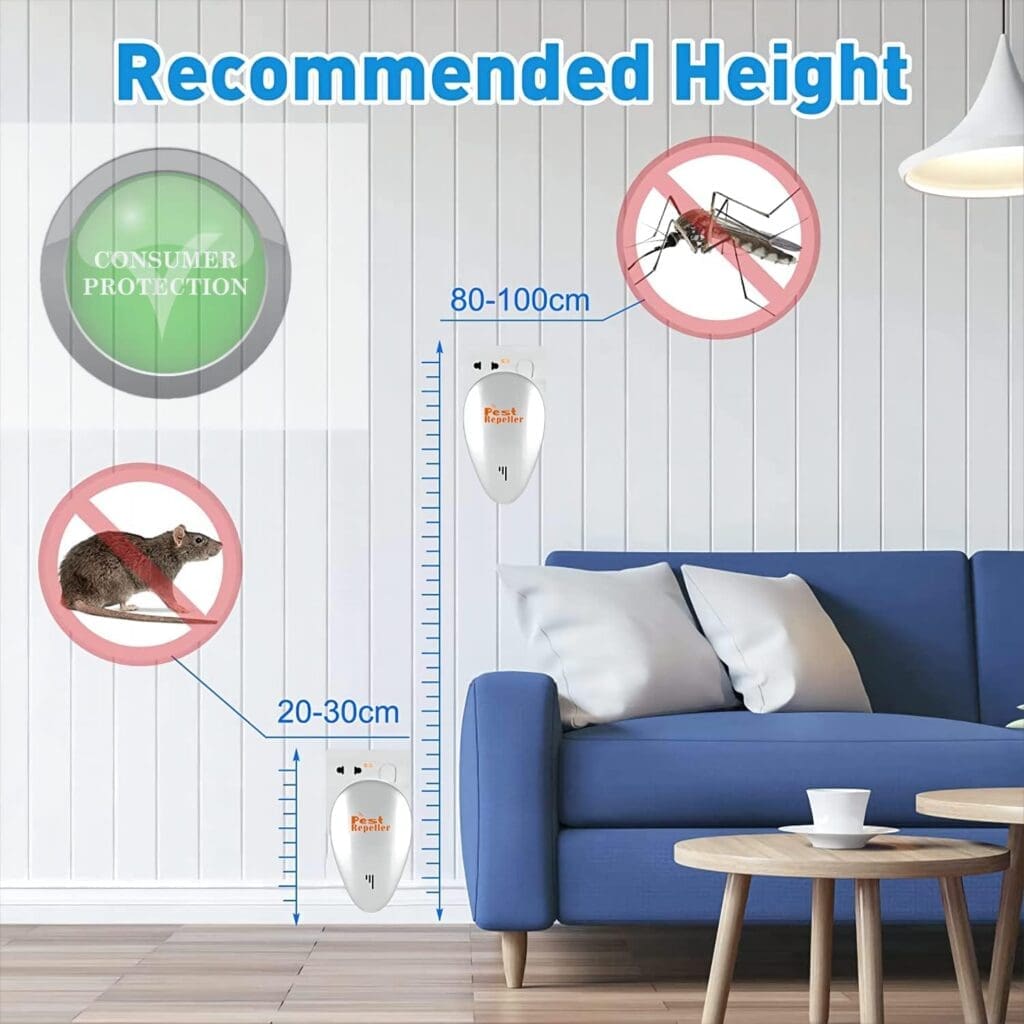 Ultrasonic Pest Repeller A1000–6 Pack of – Rodent Repellent Indoor, Ultrasonic Indoor Pest Repellent–Electronic Repellent for Pest Control, Plug-in, for Mosquitos, Roaches, Spiders, Ultrasonic Pest Repeller A1000–6 Pack of – Rodent Repellent Indoor, Ultrasonic Indoor Pest Repellent–Electronic Repellent for Pest Control, Plug-in, for Mosquitos, Roaches, Spiders,