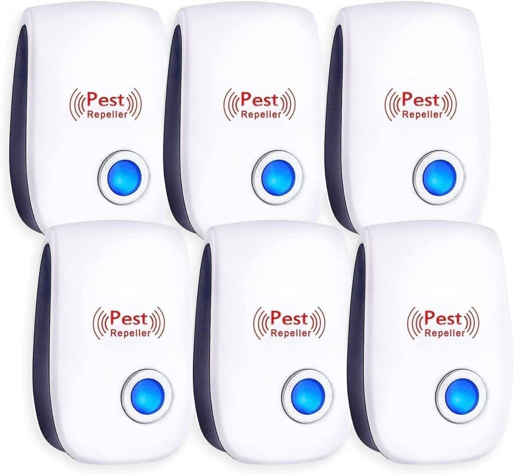 Ultrasonic Pest Repeller, Mouse Repellent, Indoor Pest Control, Pest Repellent Ultrasonic Plug in, Spider Repellent, Indoor Ultrasonic Repellent for Roach, Rodent, Mouse, Bugs, Mosquito, Mice, 6 Packs Ultrasonic Pest Repeller, Mouse Repellent, Indoor Pest Control, Pest Repellent Ultrasonic Plug in, Spider Repellent, Indoor Ultrasonic Repellent for Roach, Rodent, Mouse, Bugs, Mosquito, Mice, 6 Packs