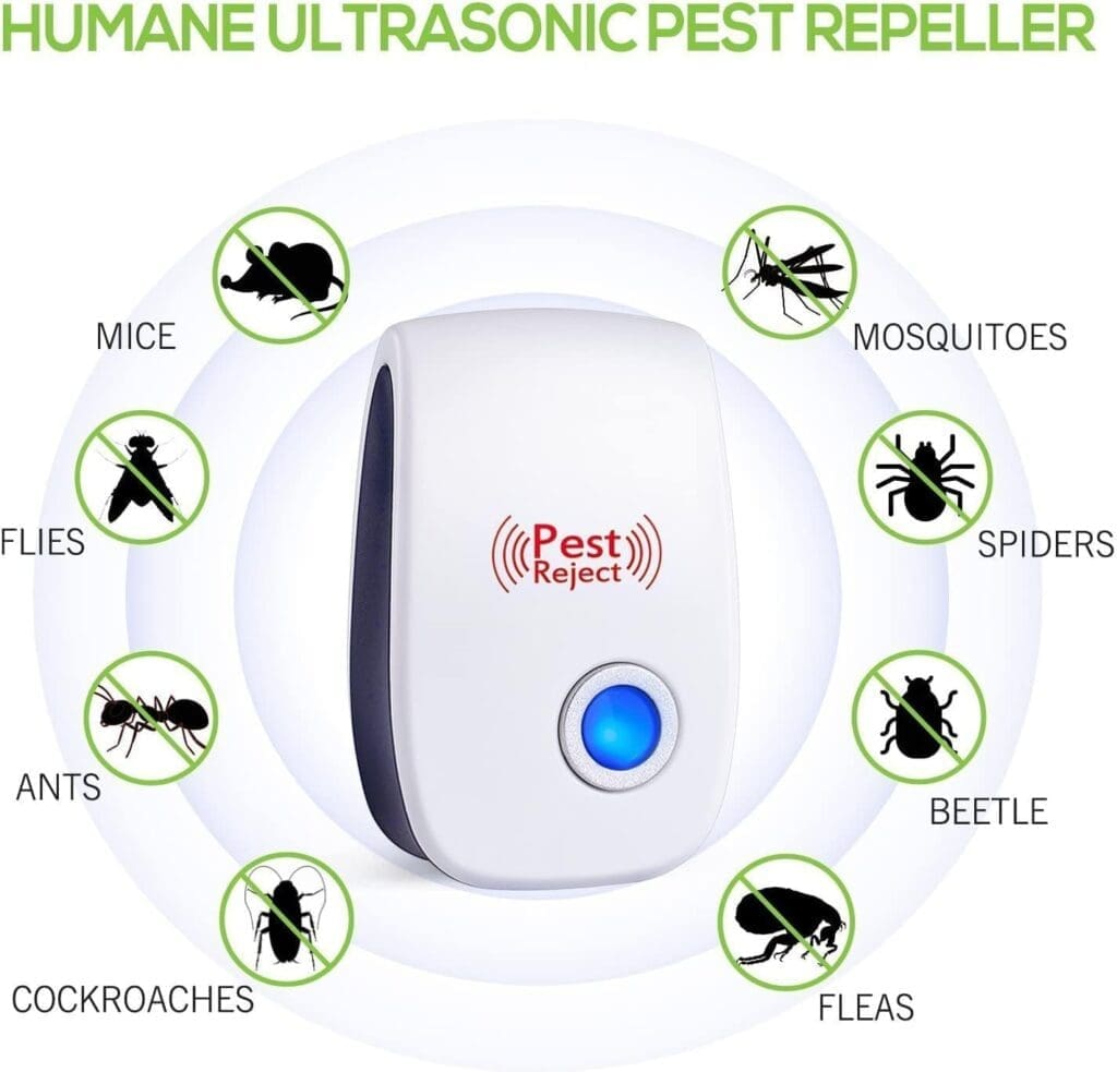 Ultrasonic Pest Repeller, Mouse Repellent, Indoor Pest Control, Pest Repellent Ultrasonic Plug in, Spider Repellent, Indoor Ultrasonic Repellent for Roach, Rodent, Mouse, Bugs, Mosquito, Mice, 6 Packs Ultrasonic Pest Repeller, Mouse Repellent, Indoor Pest Control, Pest Repellent Ultrasonic Plug in, Spider Repellent, Indoor Ultrasonic Repellent for Roach, Rodent, Mouse, Bugs, Mosquito, Mice, 6 Packs