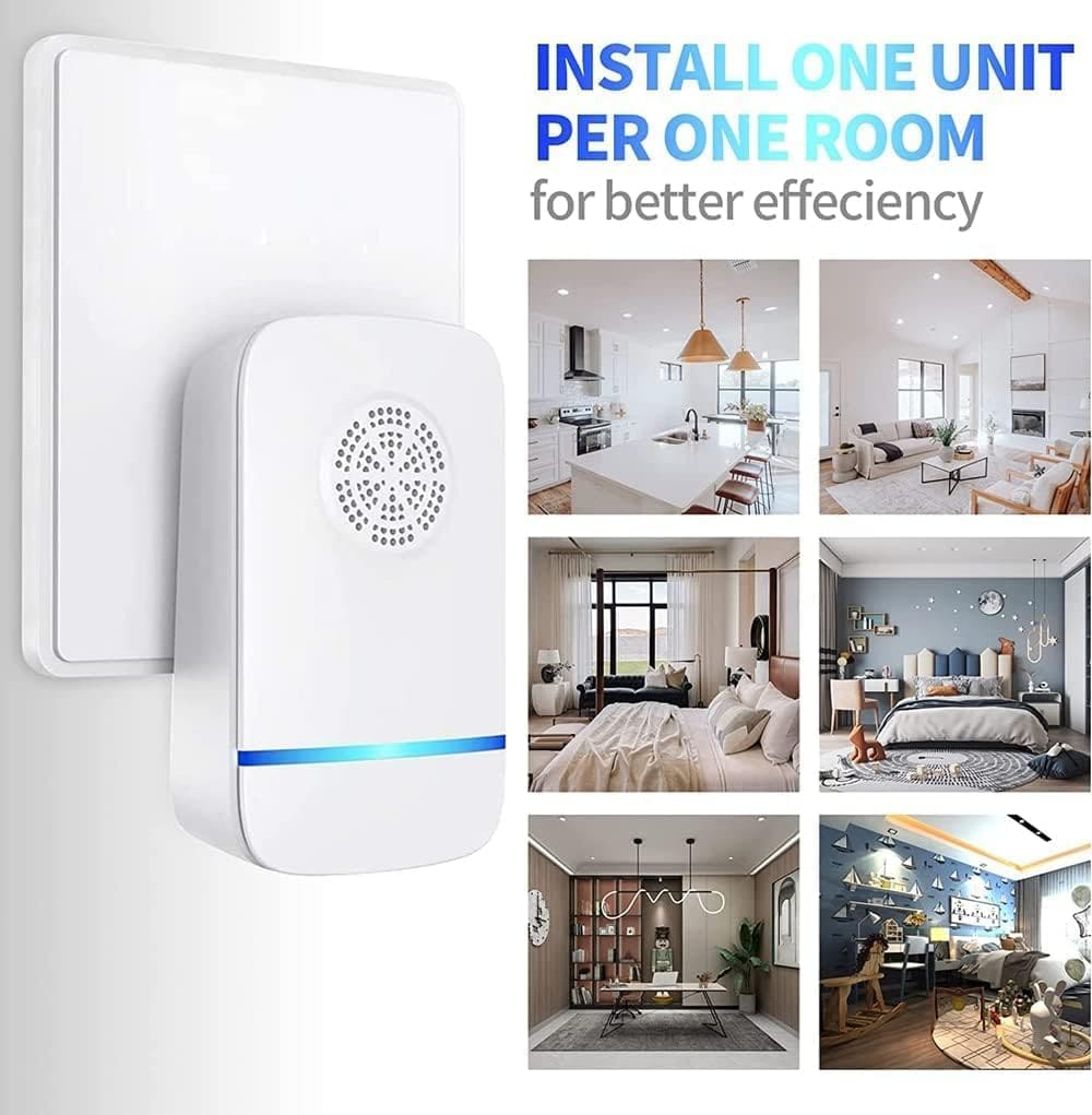 Ultrasonic Pest Repeller Plug in 6 Pack Repellent Control - Get Rid of Mosquito, Mice, Cockroach Spider Bed Bug Squirrel Fly Wasp Ant Rodent Mice Indoor, Outdoor, Patio Home Roach Infestation Fix Ultrasonic Pest Repeller Plug in 6 Pack Repellent Control - Get Rid of Mosquito, Mice, Cockroach Spider Bed Bug Squirrel Fly Wasp Ant Rodent Mice Indoor, Outdoor, Patio Home Roach Infestation Fix