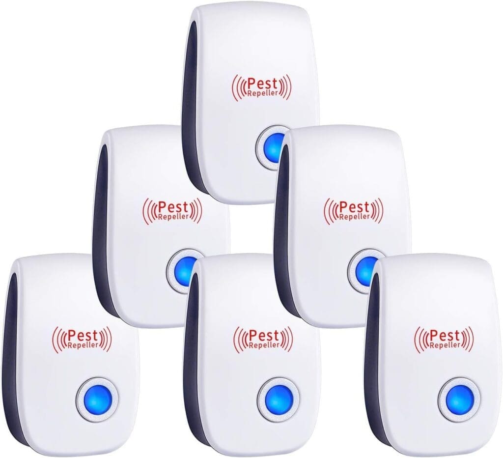 WahooArt Ultrasonic Pest Repeller 6 Packs, The Newest Pest Repellent Electronic Indoor Plug in for Insects, Mosquitoes, Mice, Ants, Roaches, Spiders, Bugs, Flies, Cockroach, pest Control, Non-Toxic WahooArt Ultrasonic Pest Repeller 6 Packs, The Newest Pest Repellent Electronic Indoor Plug in for Insects, Mosquitoes, Mice, Ants, Roaches, Spiders, Bugs, Flies, Cockroach, pest Control, Non-Toxic