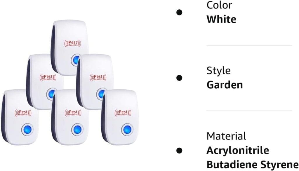 WahooArt Ultrasonic Pest Repeller 6 Packs, The Newest Pest Repellent Electronic Indoor Plug in for Insects, Mosquitoes, Mice, Ants, Roaches, Spiders, Bugs, Flies, Cockroach, pest Control, Non-Toxic WahooArt Ultrasonic Pest Repeller 6 Packs, The Newest Pest Repellent Electronic Indoor Plug in for Insects, Mosquitoes, Mice, Ants, Roaches, Spiders, Bugs, Flies, Cockroach, pest Control, Non-Toxic