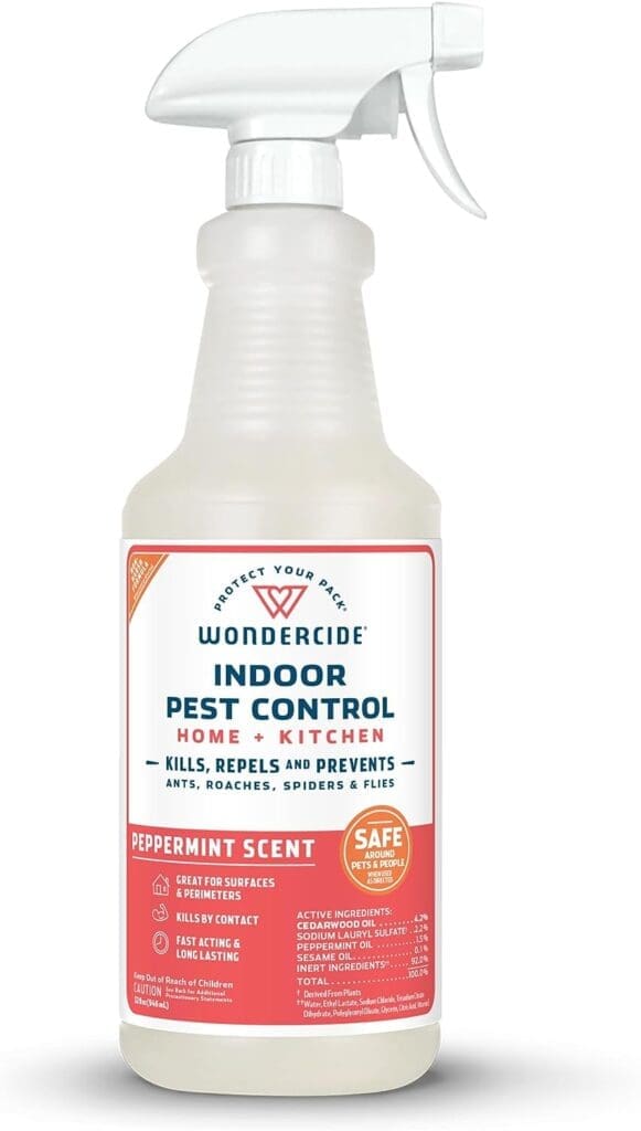 Wondercide - Indoor Pest Control Spray for Home and Kitchen - Ant, Roach, Spider, Fly, Flea, Bug Killer and Insect Repellent - with Natural Essential Oils - Pet and Family Safe— Peppermint 32 oz Wondercide - Indoor Pest Control Spray for Home and Kitchen - Ant, Roach, Spider, Fly, Flea, Bug Killer and Insect Repellent - with Natural Essential Oils - Pet and Family Safe— Peppermint 32 oz