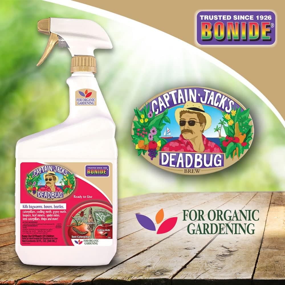 Bonide Captain Jacks Deadbug Brew Ready-to-Use Spray, 32 oz Outdoor Insecticide and Mite Killer for Organic Gardening Bonide Captain Jacks Deadbug Brew Ready-to-Use Spray, 32 oz Outdoor Insecticide and Mite Killer for Organic Gardening